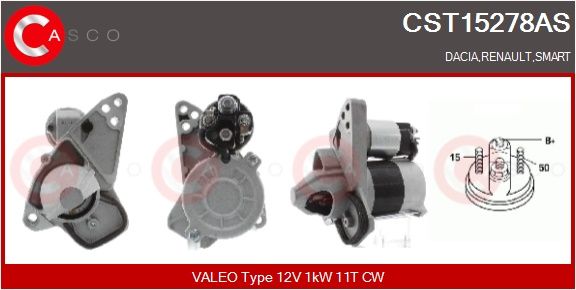 CST15278AS CASCO Motorino d'avviamento 