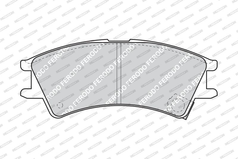 FDB1326 FERODO Kit pastiglie freno, Freno a disco 