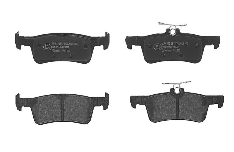 P61126 BREMBO Kit pastiglie freno, Freno a disco 