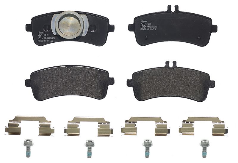 P50130 BREMBO Kit pastiglie freno, Freno a disco 