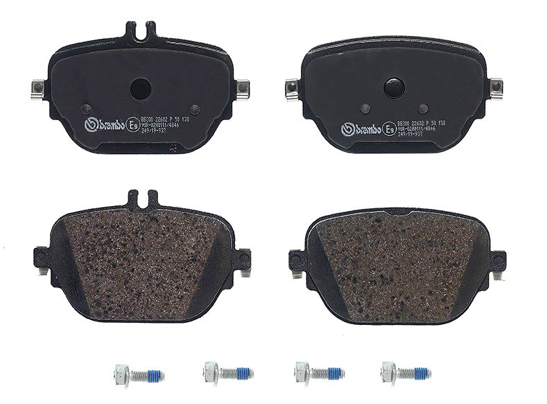 P50138 BREMBO Kit pastiglie freno, Freno a disco 