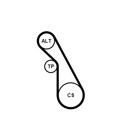 5PK940K1 CONTINENTAL CTAM Kit Cinghie Poly-V 