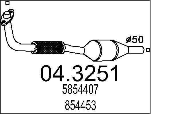 04.3251 MTS Catalizzatore 