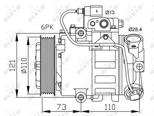 32225 NRF Compressore, climatizzatore 
