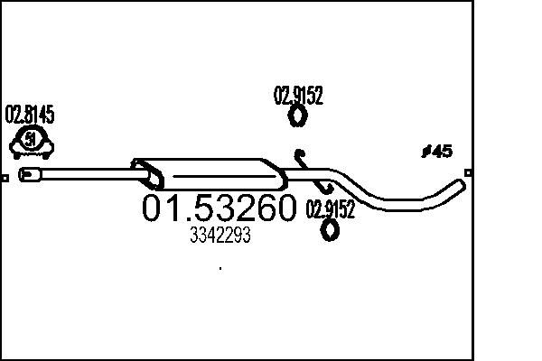 01.53260 MTS Silenziatore centrale 