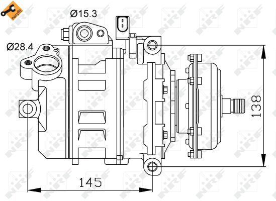 32148 NRF Compressore, climatizzatore 