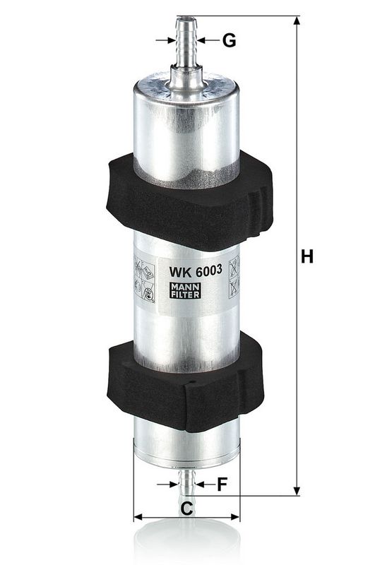 WK6003 MANN-FILTER Filtro carburante 