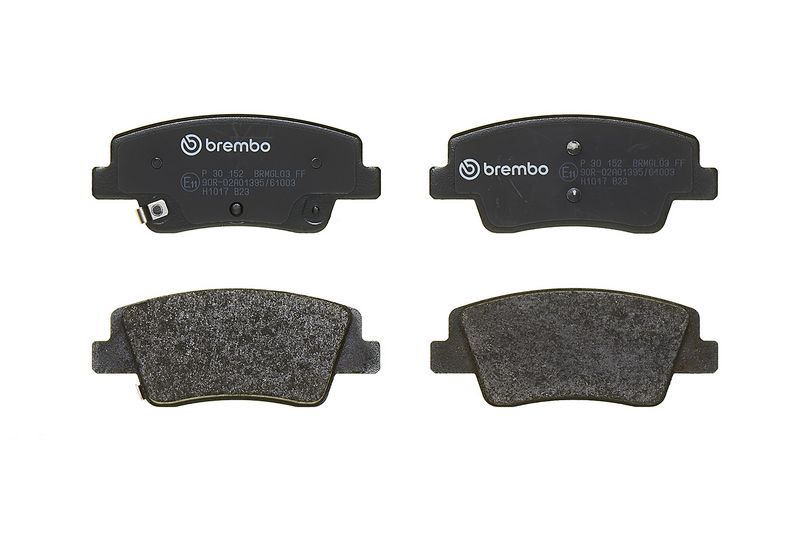 P30152 BREMBO Kit pastiglie freno, Freno a disco 