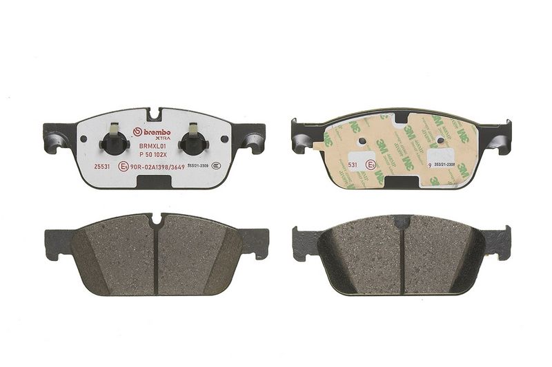 P50102X BREMBO Kit pastiglie freno, Freno a disco 