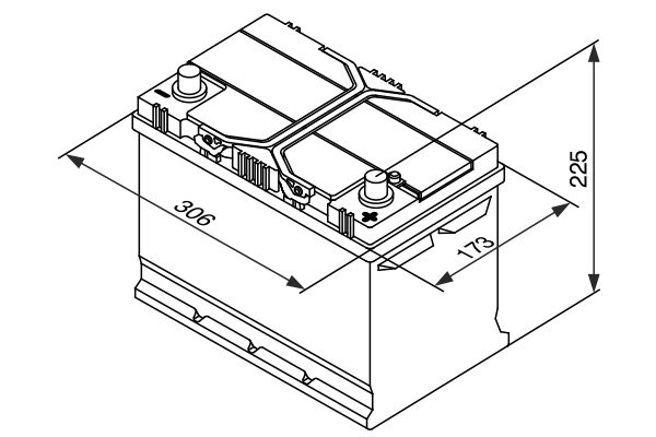 0092S40280 BOSCH Batteria avviamento 