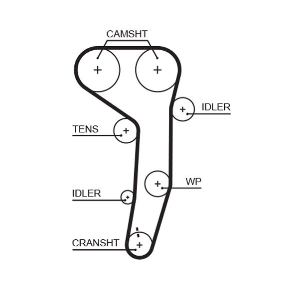 K025607XS GATES Kit cinghie dentate 