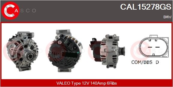 CAL15278GS CASCO Alternatore 