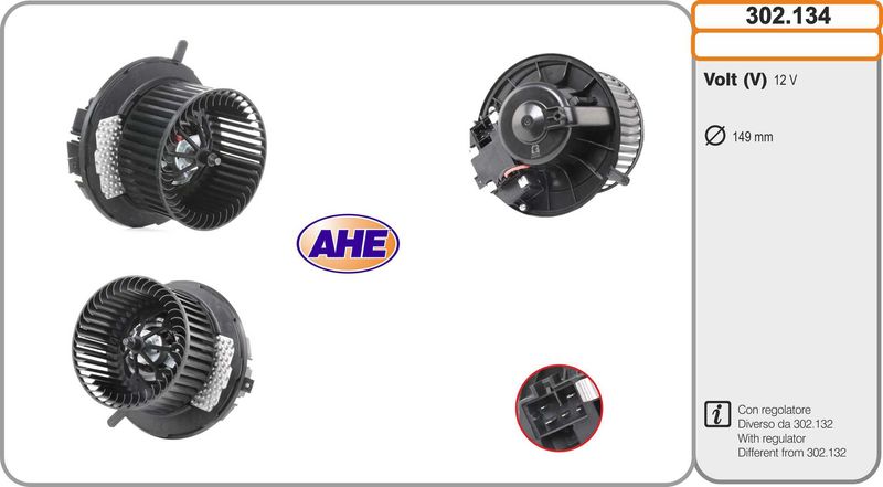 302.134 AHE Ventilatore abitacolo 