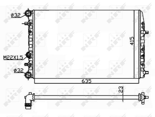 50542 NRF Radiatore, Raffreddamento motore 