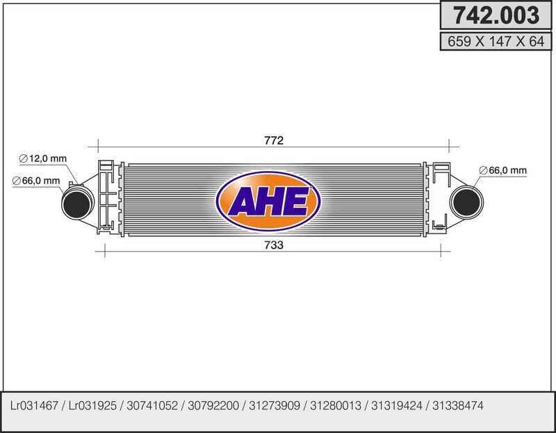 742.003 AHE Intercooler 