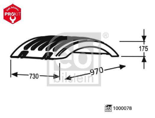 1000078 FEBI BILSTEIN Copertura, Passaruota 