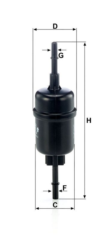 WK511/2 MANN-FILTER Filtro carburante 