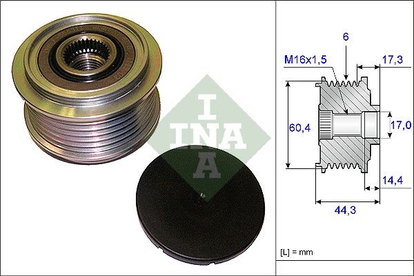 535020710 Schaeffler INA Dispositivo ruota libera alternatore 