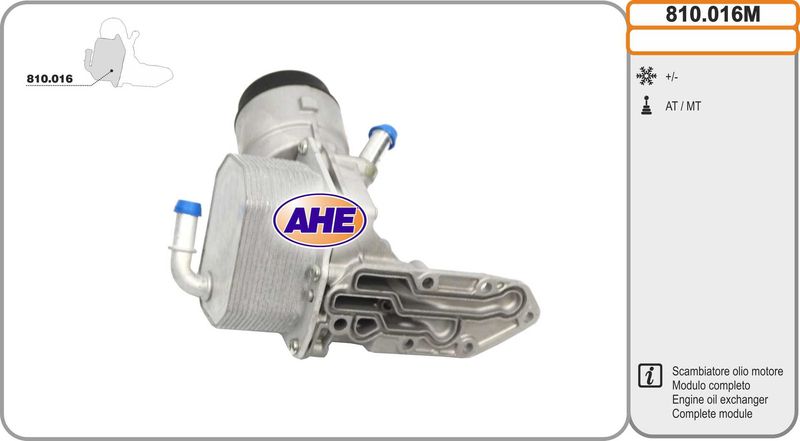810.016M AHE Radiatore olio, Olio motore 
