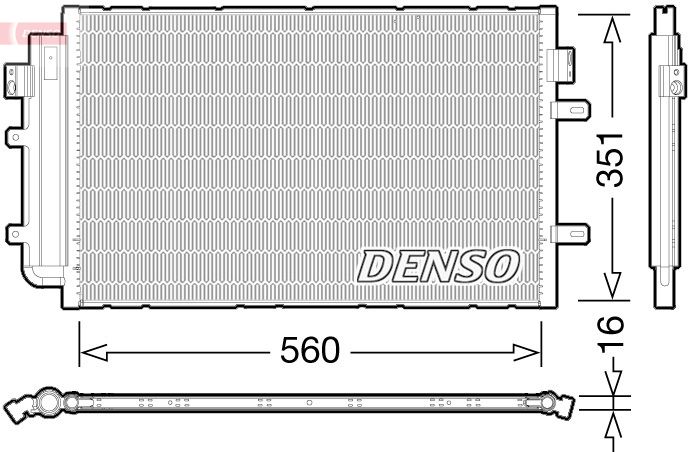 DCN12005 DENSO Condensatore, climatizzatore 