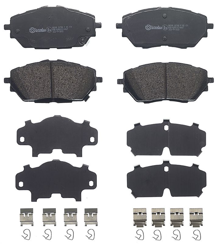 P83171 BREMBO Kit pastiglie freno, Freno a disco 