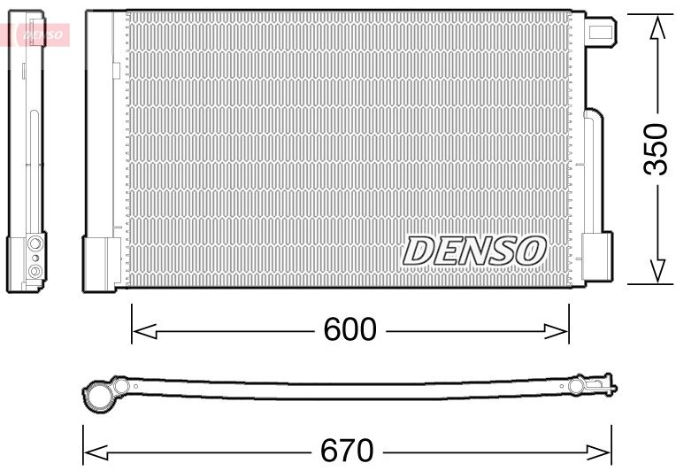 DCN01004 DENSO Condensatore, climatizzatore 