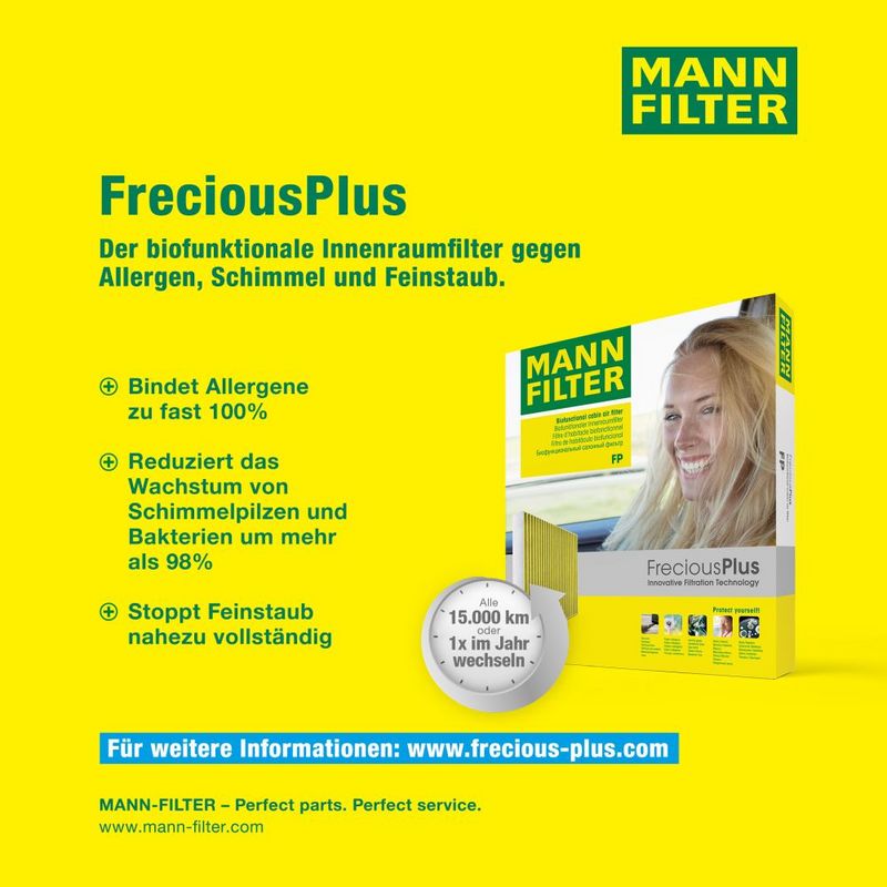 FP26010 MANN-FILTER Filtro, Aria abitacolo 