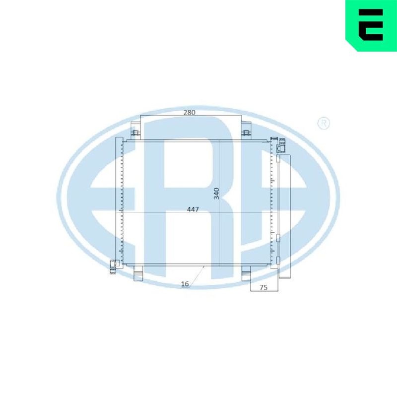 667256 ERA Condensatore, climatizzatore 