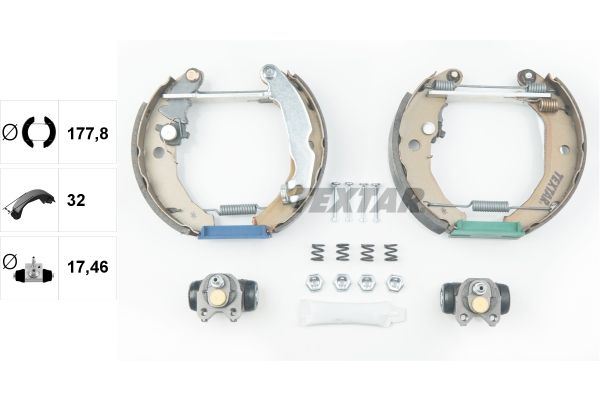 84033300 TEXTAR Kit ganasce freno 