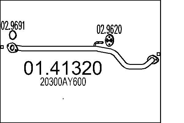 01.41320 MTS Tubo gas scarico 