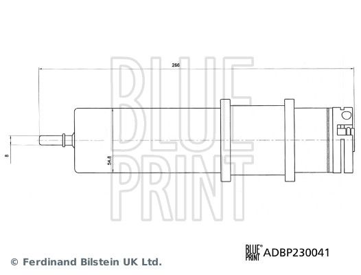 ADBP230041 BLUE PRINT Filtro carburante 