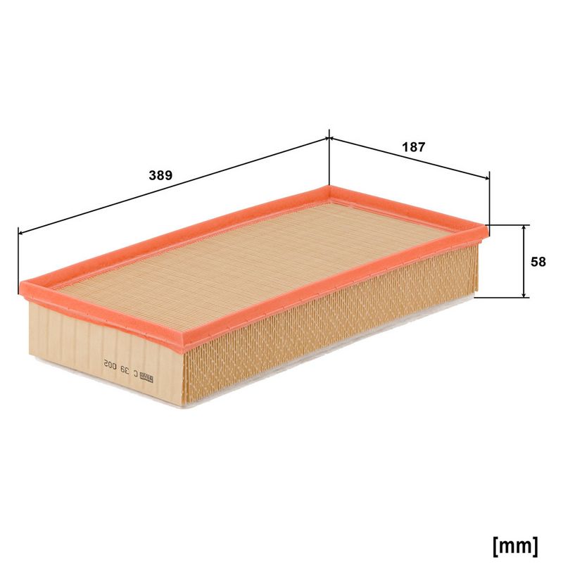 C39002 MANN-FILTER Filtro aria 