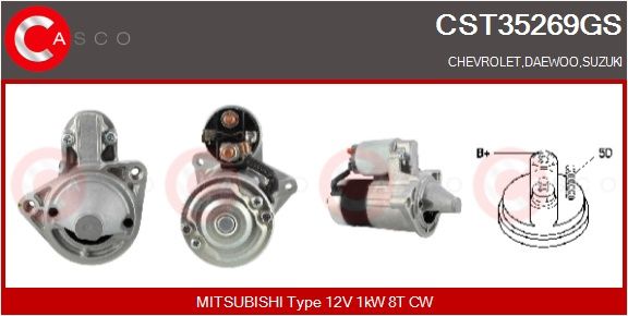 CST35269GS CASCO Motorino d'avviamento 