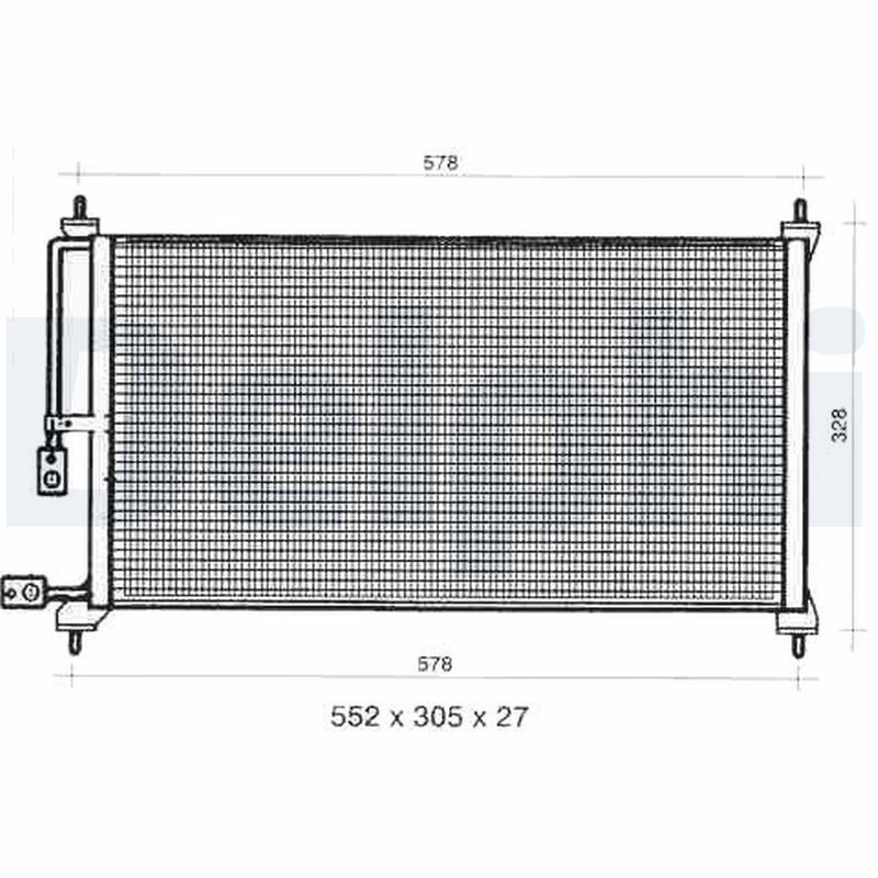 TSP0225281 DELPHI Condensatore, climatizzatore 
