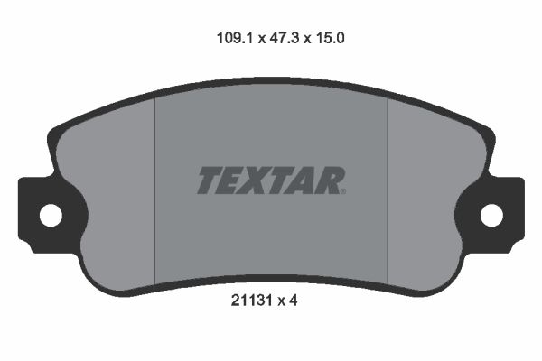 2113102 TEXTAR Kit pastiglie freno, Freno a disco 