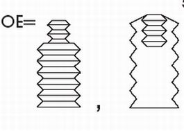 915407 KYB Kit parapolvere, Ammortizzatore 