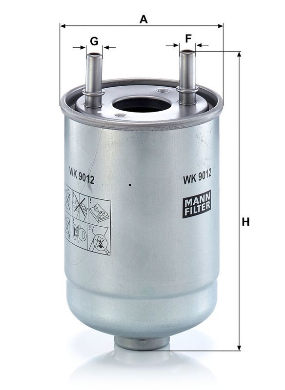 WK9012X MANN-FILTER Filtro carburante 