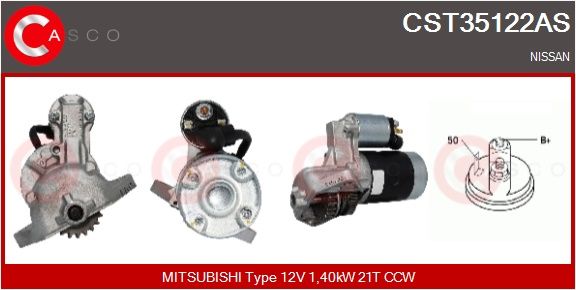 CST35122AS CASCO Motorino d'avviamento 