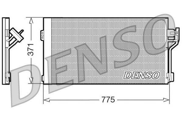 DCN17050 DENSO Condensatore, climatizzatore 