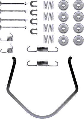 97003700 TEXTAR Kit accessori, Ganasce freno 