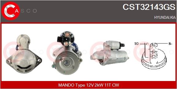 CST32143GS CASCO Motorino d'avviamento 