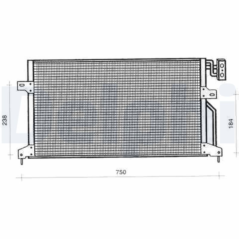 TSP0225246 DELPHI Condensatore, climatizzatore 