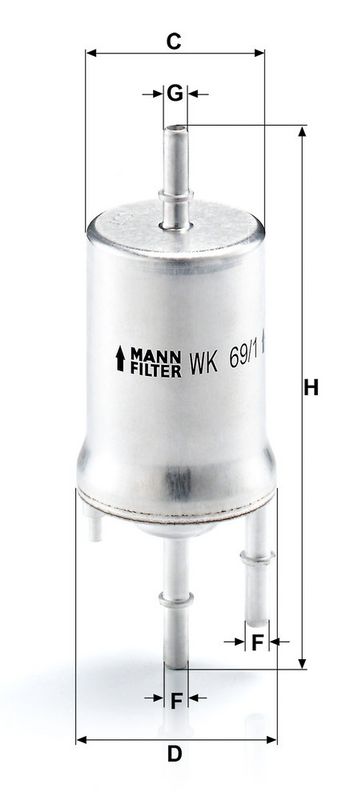 WK69/1 MANN-FILTER Filtro carburante 