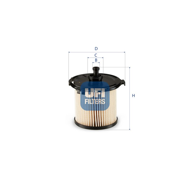 26.074.00 UFI Filtro carburante 