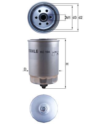 KC104 KNECHT Filtro carburante 