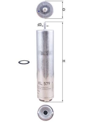 KL579D KNECHT Filtro carburante 