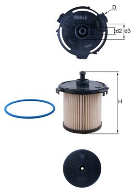 KX387D KNECHT Filtro carburante 
