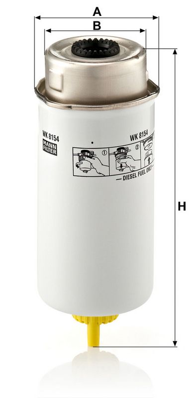 WK8154 MANN-FILTER Filtro carburante 
