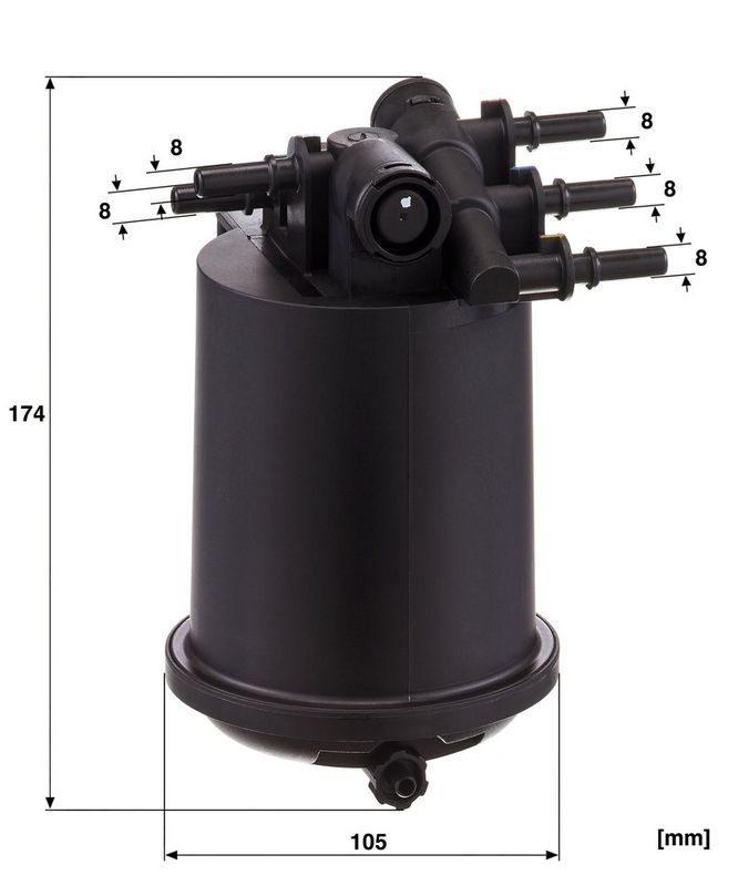 WK939/1 MANN-FILTER Filtro carburante 