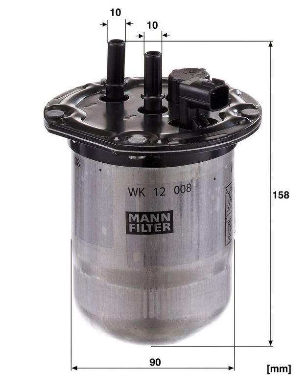 WK12008 MANN-FILTER Filtro carburante 